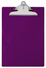 CLIPBOARD, SAUNDERS, PLASTIC, RECYCLED, LETTER SIZE, PURPLE THUMBNAIL